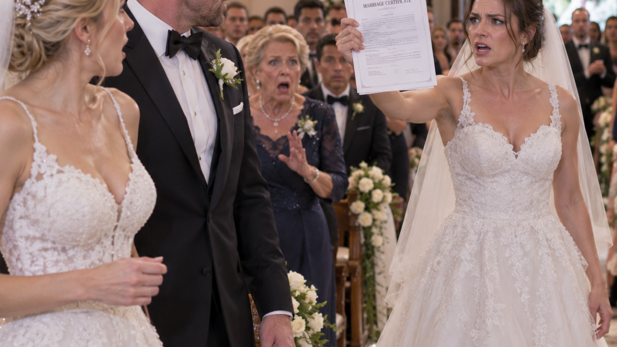 A second bride walked into their wedding and said, “This marriage cannot continue” — then the groom’s mother stood up