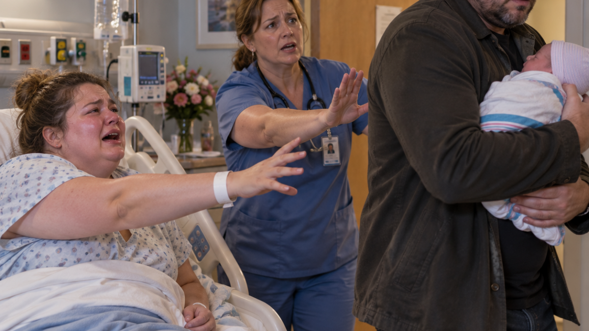 Minutes after his wife gave birth, he took the baby from her arms — then the nurse blocked the door