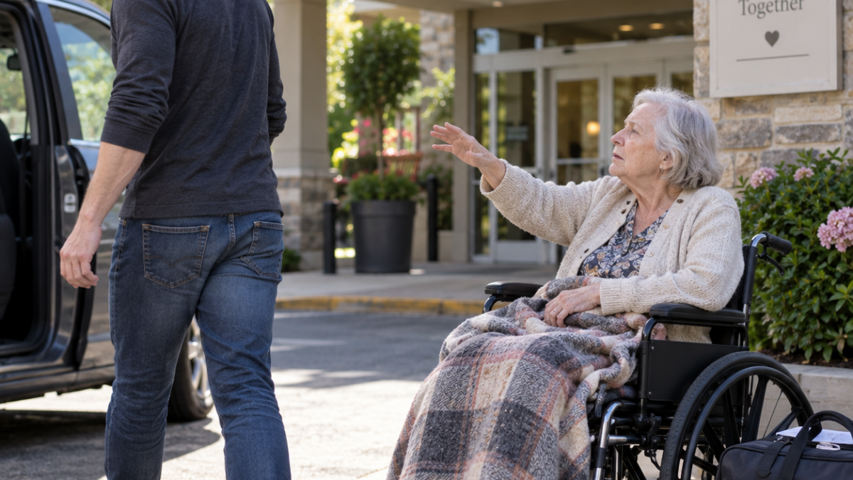 He abandoned his mute mother outside a nursing home — but he never knew what was inside her suitcase