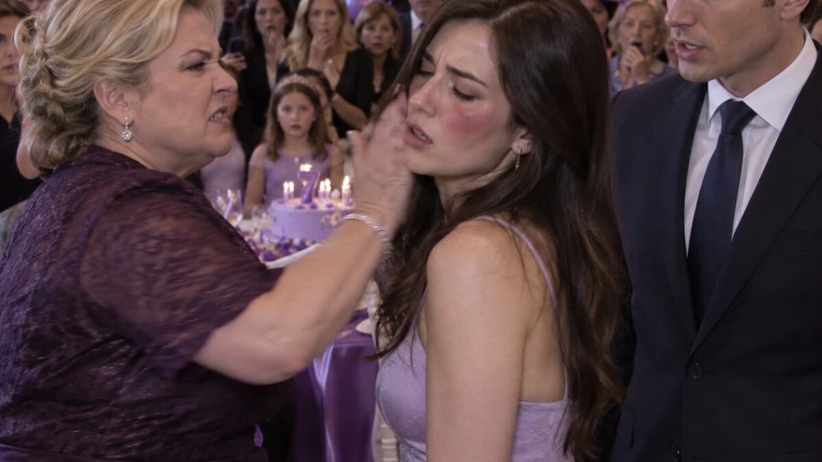 My mother-in-law slapped me at my daughter’s birthday—and my husband just stood there