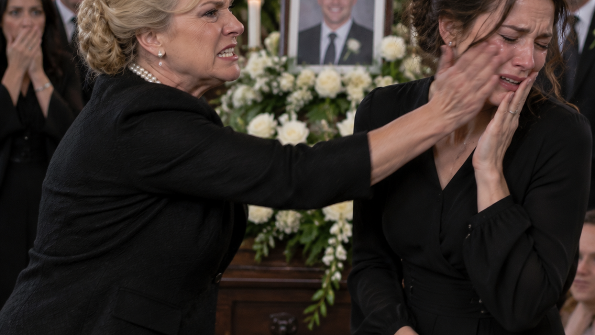 The Slap at the Funeral: A Mother’s Anger Revealed a Secret No One Expected