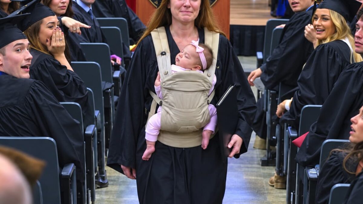 They Laughed When I Walked Across the Graduation Stage With a Newborn—Then the Principal Locked the Doors